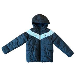 Nike boys black and white puffer jacket size 6-7